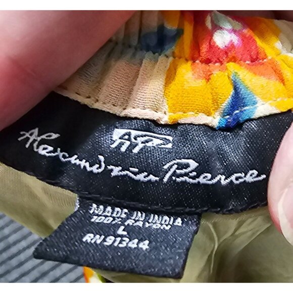 Alexandria Pierce Women's Floral Multicolor Maxi Skirt L 100% Rayon - Picture 7 of 12